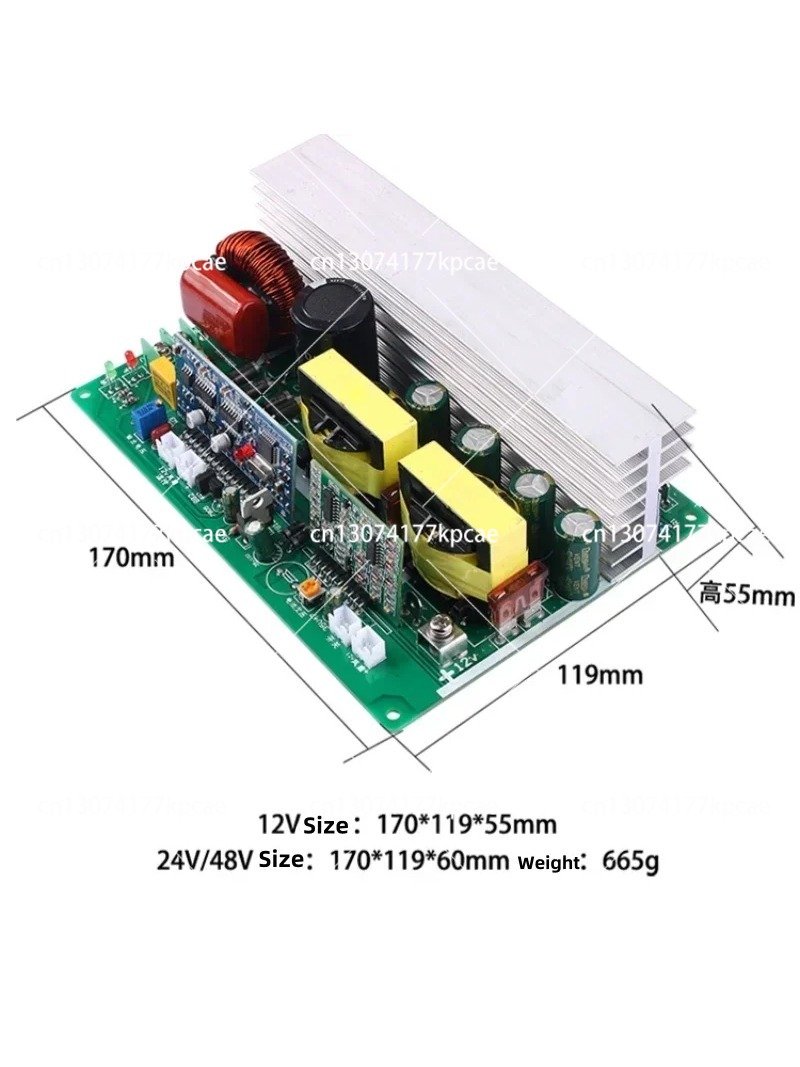 Pure Sine Wave Inverter Board 24V 48V - Inversor de Onda Senoidal Pura 750W