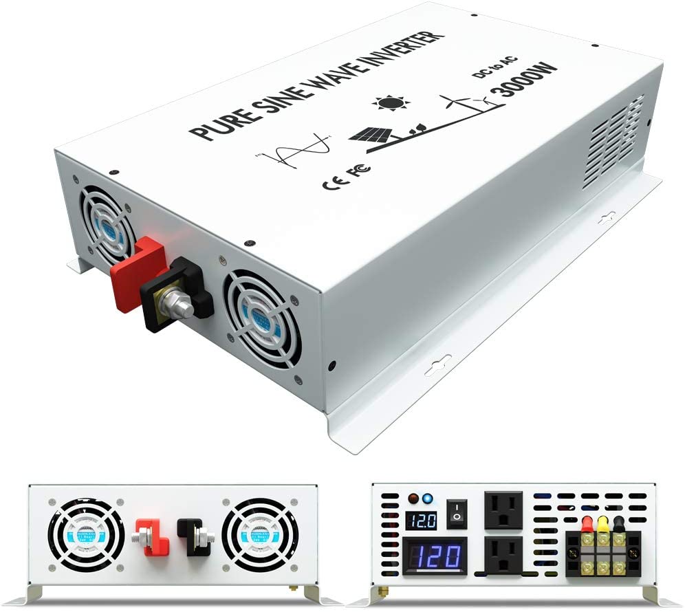 Inverter Pure Sine Wave 60Hz 120V 3000W - Inversor de energia de onda senoidal
