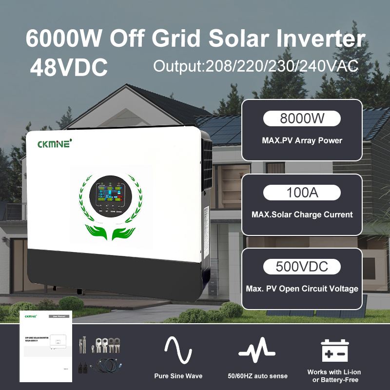 Inversor Solar Híbrido Off Gri - Off Grid Solar Inverter 48V 6000W avaliação e preço