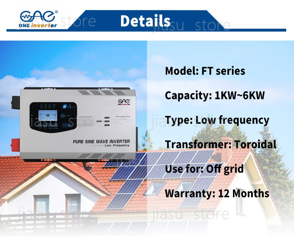 Inversor de Energia Solar UPS  - Off Grid Solar Inverter 48V 6000W avaliação e preço