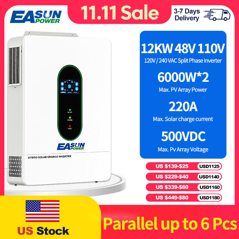 Inversor solar bifásico EASUN  - Grid Tie Inverter Limiter 2000W avaliação e preço