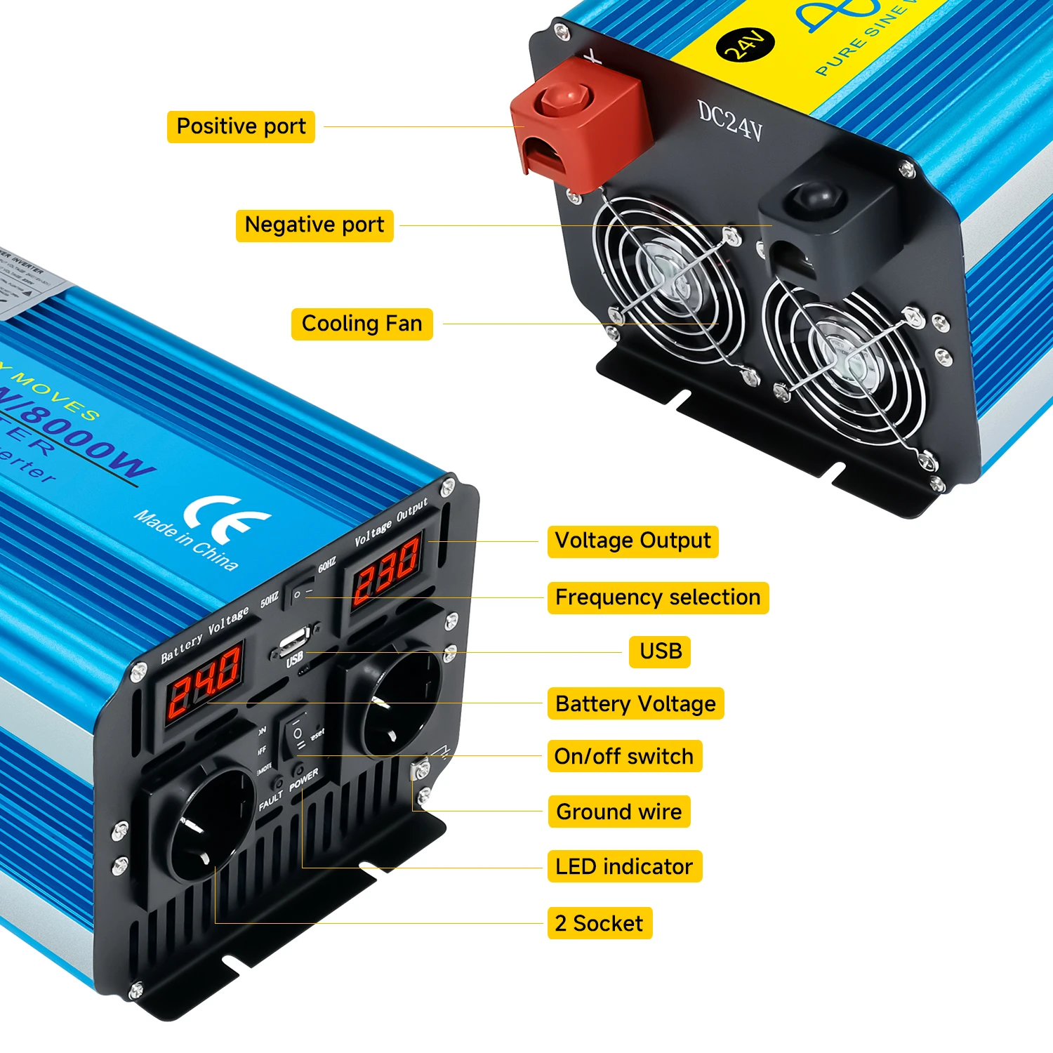 Gerador Inversor Transformador - Off Grid Solar Inverter 48V 6000W avaliação e preço